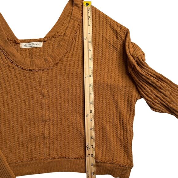 Free People New Magic Thermal Waffle Top in Pretty Penny - Picture 9 of 11